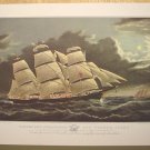 Currier & Ives Print Ocean CLIPPER SHIP DREADNOUGHT
