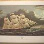 Currier & Ives Print Ocean CLIPPER SHIP DREADNOUGHT
