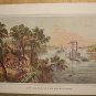 Currier & Ives Print LOW WATER IN THE MISSISSIPPI Boats