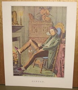 Currier & Ives Print SINGLE Victorian genre