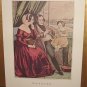 Currier & Ives Print MARRIED Victorian genre