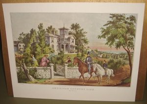 Currier & Ives Print AMERICAN COUNTRY LIFE May Morning