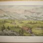 Currier & Ives Print THE GREAT WEST Train scene Country