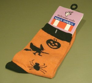 Women's  9-11 HALLOWEEN SOCKS Witche Spiders Jack-o-lanterns