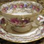 Rosenthal VIENNA Footed Cup and Saucer Elaborate Flower Pattern