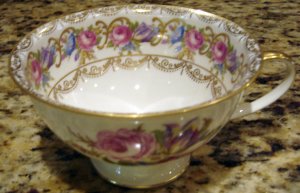 VIENNA by Rosenthal Cup with Elaborate Flowers Pattern