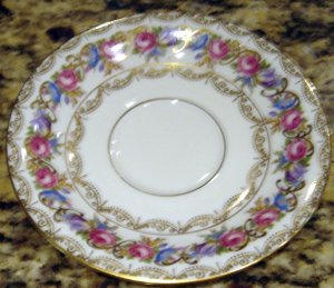 ELABORATE FLOWERS & GOLD VIENNA by ROSENTHAL SAUCER