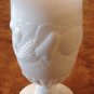 Westmoreland DELLA ROBBIA 11 Ounce White Milk Glass Footed Goblet