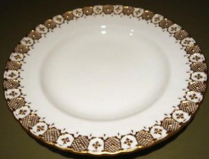 HERALDIC Pastry Bread Plate by Royal Crown Derby English Bone China