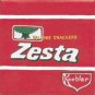 HAND PAINTED DECORATIVE FOOD LABEL CERAMIC TILE by TENNESSEE ARTIST, Zesta crackers