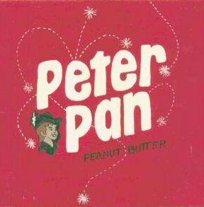 HAND PAINTED DECORATIVE FOOD LABEL CERAMIC TILE by TENNESSEE ARTIST, Peter Pan peanut butter