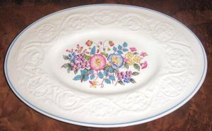 MORNING GLORY Wedgwood Patrician Small Oval Plate