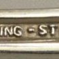 Chased Vintage Stieff Sterling Berries Serving Spoon