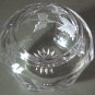 Finest Intaglio Cut Glass Vanity Powder Jar & Sterling 925/1000 Lid
