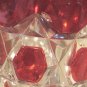 EAPG Tumbler Early Red Block Glass Mug ca 1886-1893