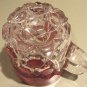 EAPG Tumbler Early Red Block Glass Mug ca 1886-1893