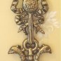Vintage Decorative 3 Branch Bronzed Candle Wall Sconce
