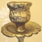Vintage Decorative 3 Branch Bronzed Candle Wall Sconce