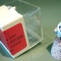 Vintage Painted Pewter Figural Owl Thimble #3 Made in England