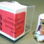 Vintage Thimble #6 Porcelain Owl Gold