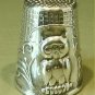 Thimble #9 Vintage Sterling Silver Figural Owl