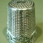 Exquisite  Vintage Silver Thimble #11 Crown and Shield