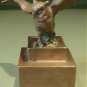 Vintage Bronze Owl Figurine Great Patina
