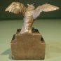 Vintage Bronze Owl Figurine Great Patina
