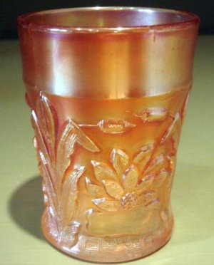 EAPG Tumbler Vintage Marigold Pattern Glass