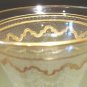 Cut Etched Stem Cordial with Gold Elegant Glass