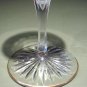 Cut Etched Stem Cordial with Gold Elegant Glass