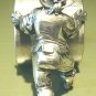 Ca 1886-87 Meriden Silver Figural Napkin Ring Boy Pushing Ring