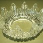 PAIR Vintage Pressed Clear Glass Bobeche