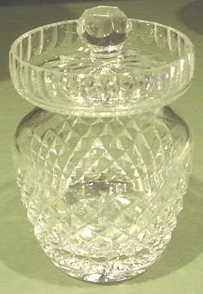ALANA Waterford Crystal Cut Glass Preserve Jam Jar Pot