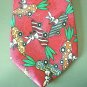 CUTEST Boy's Necktie, Red Clip, Rabbits in Carrot Cars