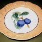Mottahedeh Summer Fruit PLUMS Porcelain 8" Plate Portugal