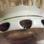 Beautiful Bohemian White Enamelled Hand Painted Vase Cut to Pink Crystal Cased Glass