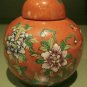 Hand Painted Japanese Porcelain Covered Ginger Jar Hong Kong