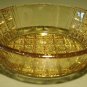 Rare Amber EAPG Oval Daisy & Flat Panel Dish 6 Available