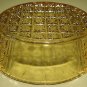 Rare Amber EAPG Oval Daisy & Flat Panel Dish 6 Available