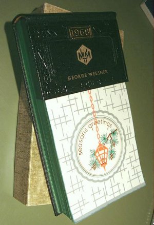 Handsome Leather 1968 Calendar, Boxed