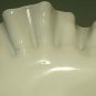 Vintage Hobnail Milk Glass Ruffled Compote Possibly Fenton