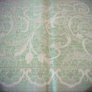 Large Vintage Tablecloth with Woven Lace Design