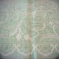 Large Vintage Tablecloth with Woven Lace Design