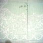 Large Vintage Tablecloth with Woven Lace Design