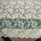 Vintage Ecru All Lace Tablecloth, Pieced Cloth #81