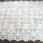 Outstanding Vintage HANDMADE ALL Needlepoint Lace Tablecloth, Cloth #98