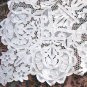 Outstanding Vintage HANDMADE ALL Needlepoint Lace Tablecloth, Cloth #98