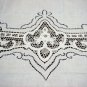 Elaborate Vintage HANDMADE Linen & Needlepoint Lace Tablecloth, Cloth #91