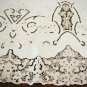 Vintage Linen & Needlepoint Lace HANDMADE Tablecloth, Cloth #87